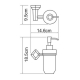 Wasserkraft K-1199C Дозатор для жидкого мыла, 160 ml, керамика_2