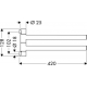 Axor Starck 40820000 полотенцедержатель_2