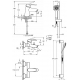 VITRA A49152EXP DYNAMIC S набор смесителей 3 в 1_2