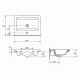 Cersanit P-UM-COM60/1 COMO 60*45 умывальник накладной_2