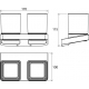 Ravak X07P322 Держатель с двумя стаканами 10°_2