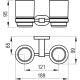 Ravak X07P189 Двойной держатель с двумя стаканами_2