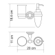Wasserkraft К-7089 Держатель стакана и дозатора_2