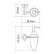 Wasserkraft K-1199 Дозатор для жидкого мыла, 160 ml_2