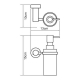 Wasserkraft K-9499 Дозатор для жидкого мыла, 150 ml_2