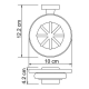 Wasserkraft К-6529 Мыльница стеклянная_2