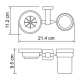 Wasserkraft К-6526 Держатель стакана и мыльницы_2