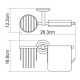 Wasserkraft K-6259 Держатель туалетной бумаги и освежителя_2