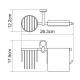 Wasserkraft K-9259 Держатель туалетной бумаги и освежителя_2