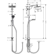 Hansgrohe 27289000 Crometta E 240 1jet Showerpipe Reno EcoSmart_2