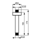 Ideal Standard B9446AA IdealRain кронштейн верхнего душа_2