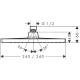 Hansgrohe 26726000 Crometta E 240 1jet верхний душ_2