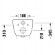 Duravit 45720900A1 Set Architec Rimless : Унитаз подвесной Architec Rimles 2572090000_3