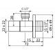 VIEIR VER362 Комплект угловых вентилей 1/2*1/2 (2шт)_2